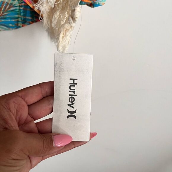 Hurley Floral Fringe Cover Up - Picture 3 of 7